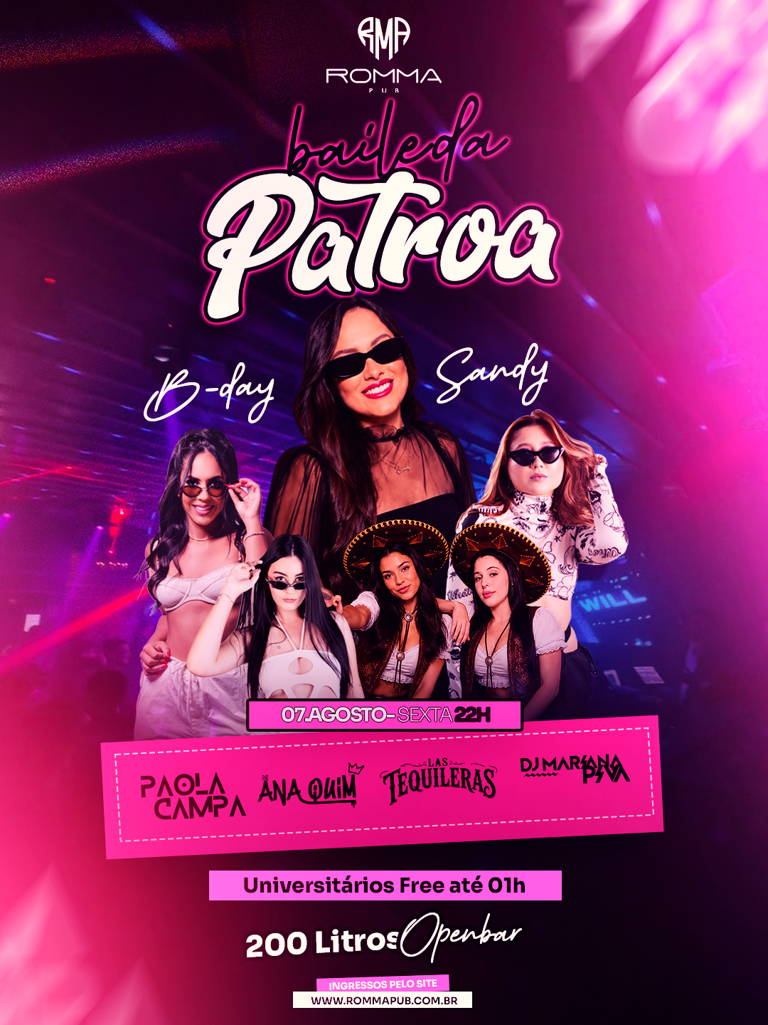 BAILE DA PATROA | B-DAY Sandy 